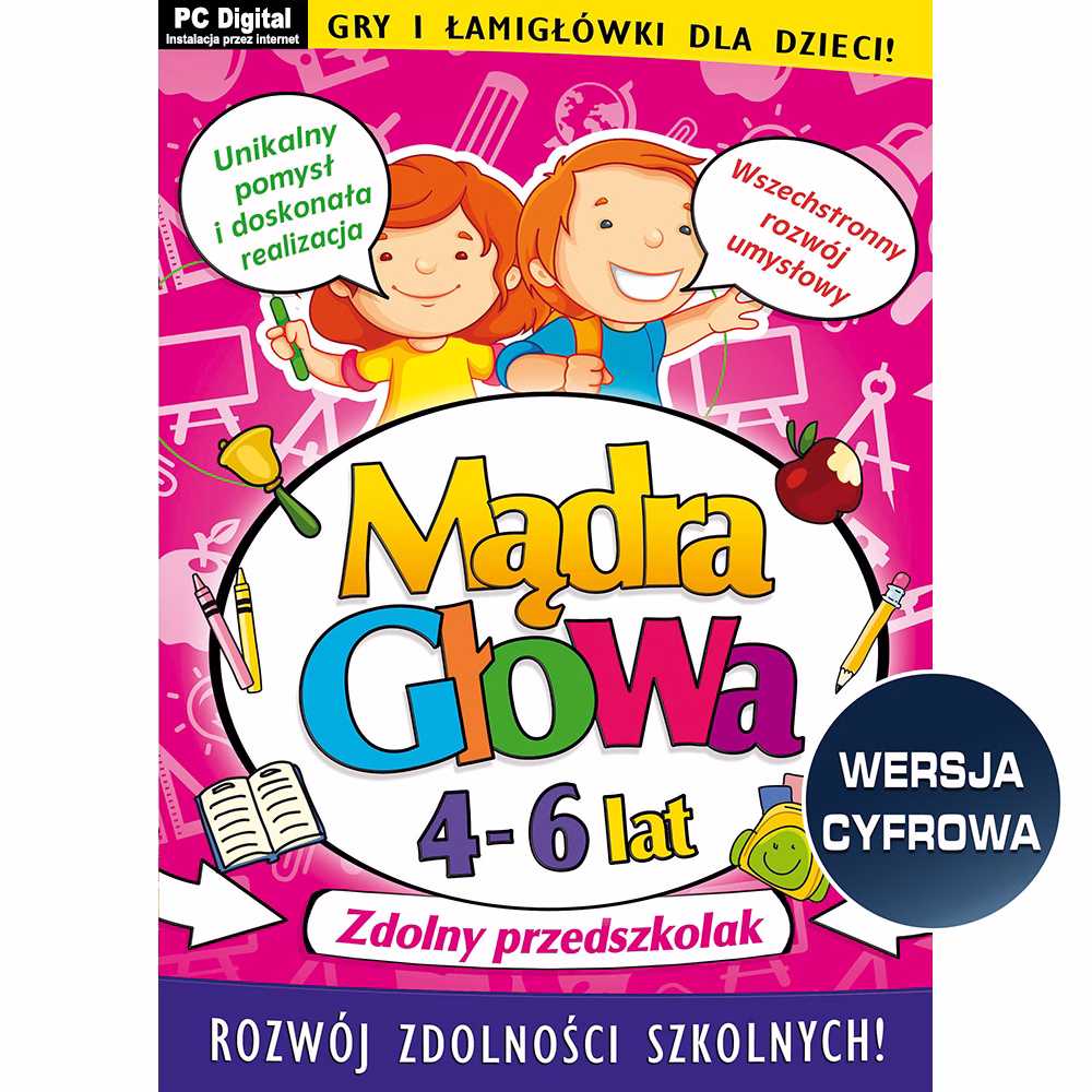 Mądra Głowa 4-6 lat 'Zdolny przedszkolak' - WERSJA CYFROWA