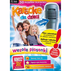 Karaoke dla dzieci - Wesołe Piosenki (z mikrofonem) - WERSJA PUDEŁKOWA