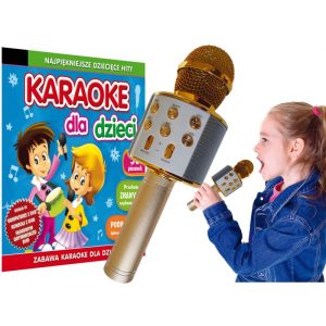 Solidny MIKROFON BEZPRZEWODOWY + Karaoke dla dzieci (DVD lub MP4)